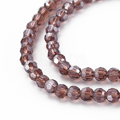 Electroplate Glass Bead Strands X-EGLA-R015-4mm-22-1