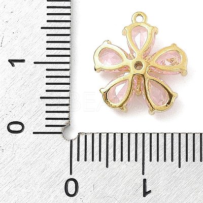 Brass Micro Pave Cubic Zirconia Pendants KK-S514-02C-G-1