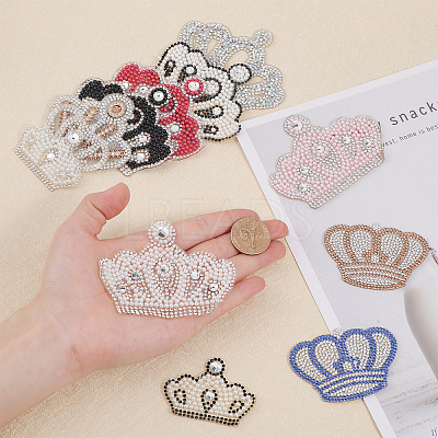 13Pcs 13 Style Crown Shape Hotfix Rhinestone DIY-CA0005-48-1