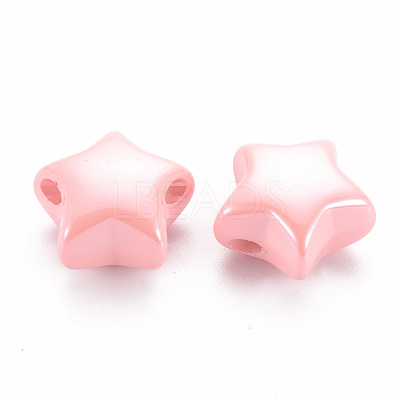 Opaque Acrylic Beads X-MACR-S372-02B-82-1