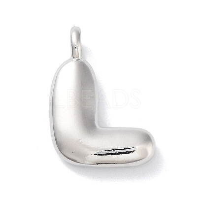 Rack Plating Brass Balloon Letter Pendants X-KK-C050-01P-L-1