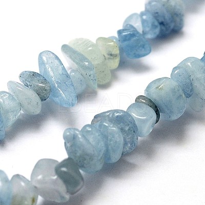 Natural Dyed Aquamarine Beads Strands G-F328-32-1