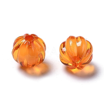 Autumn Theme Transparent Acrylic Beads TACR-S089-10mm-11-1