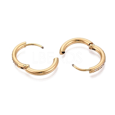 304 Stainless Steel Hoop Earrings STAS-Q113-13G-02-1