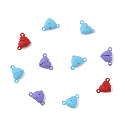 10 Sets Alloy Magnetic Clasps with Loops FIND-LP0004-76M-1