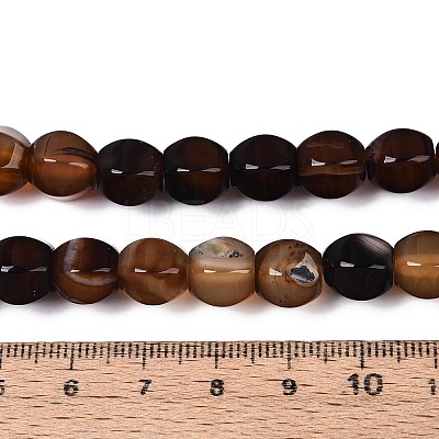 Dyed Natural Agate Beads Strands G-T144-50A-02-1