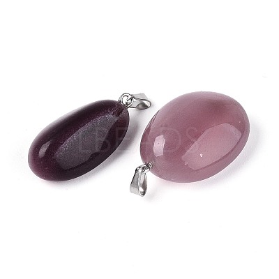 Cat Eye Pendants G-N360-07P-04-1
