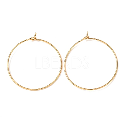 SHEGRACE Brass Hoop Earrings Findings XGR0005G-70G-A-1