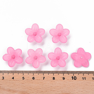 Frosted Acrylic Bead Caps MACR-S371-08A-704-1