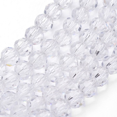 Transparent Glass Bead Strands X-GLAA-G013-6mm-72-1