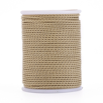 Round Waxed Polyester Cord YC-G006-01-1.0mm-20-1