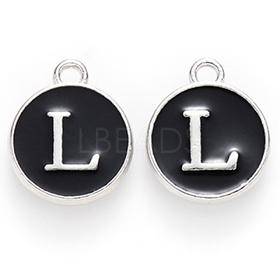 Platinum Plated Alloy Charms ENAM-S118-02L-P-1