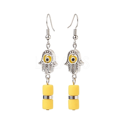 Evil Eye Handmade Lampwork Earring & Bracelet Sets SJEW-JS01250-1