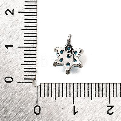 Brass Micro Pave Cubic Zirconia Pendants KK-D356-01B-P-1