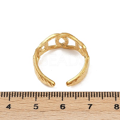304 Stainless Steel Cuff Open Rings for Women RJEW-H255-01G-01-1