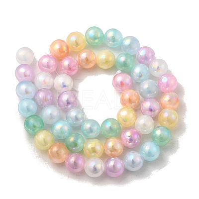 Plating Natural Selenite Beads Strands G-G120-A01-01-06-1