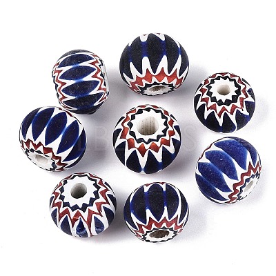 Handmade Millefiori Glass Rondelle Beads LA-N002-36A-1