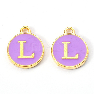 Golden Plated Alloy Enamel Charms LS-ENAM-S118-10L-1