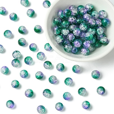 100Pcs Crackle Glass Beads CCG-YW0001-19A-03-1