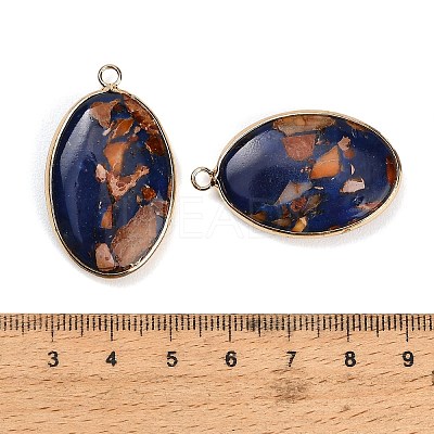 Dyed Synthetic Imperial Jasper Pendants GG-CBAA20A-04G-02-1