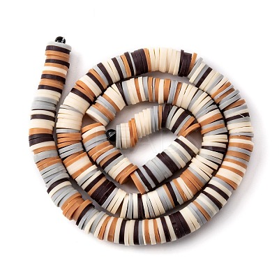 Handmade Polymer Clay Beads Strands CLAY-R089-8mm-T005-1