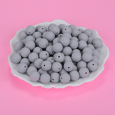 Round Silicone Focal Beads SI-JX0046A-83-1