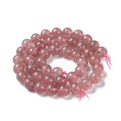 Natural Strawberry Quartz Beads Strands X-G-R435-03-A01-1