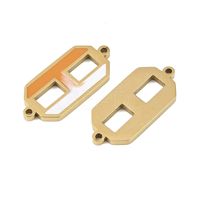 304 Stainless Steel Enamel Connector Charms STAS-Z190-10G-01-1