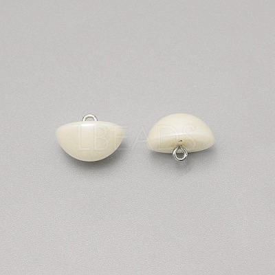 1-Hole Plastic Buttons LS-BUTT-WH0022-06H-1