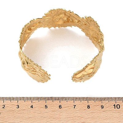 304 Stainless Steel Cuff Bangles for Women LS-BJEW-P364-01B-G-1