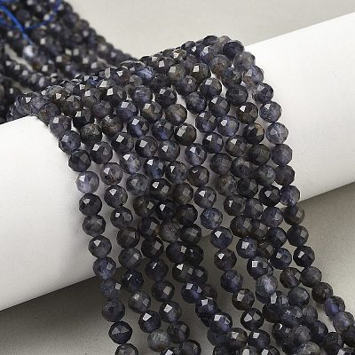 Natural Iolite Beads Strands G-J400-E05-02B-1