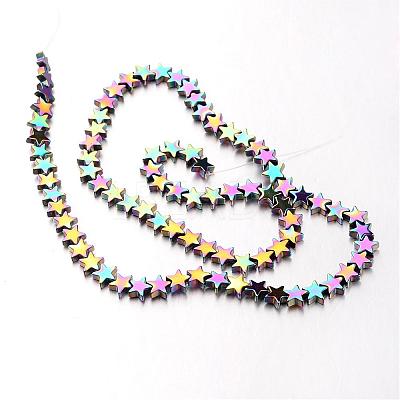 Electroplate Non-magnetic Synthetic Hematite Bead Strands G-F300-24B-02-1