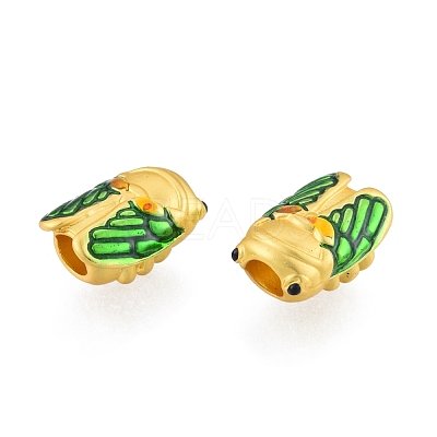 Alloy Enamel European Beads FIND-G035-73MG-1