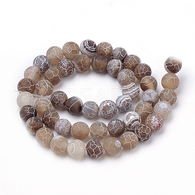 Natural Weathered Agate Beads Strands G-S259-05G-10mm-1