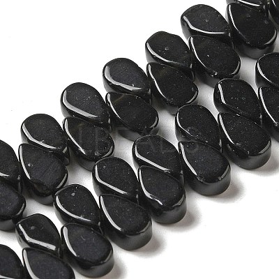 Natural Black Mahogany Obsidian Beads Strands G-B064-B53-1
