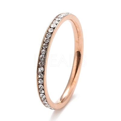 304 Stainless Steel Rhinestone Rings Set X-STAS-D178-02D-1
