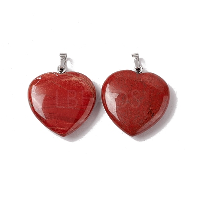 Natural Red Jasper Pendants G-G956-B61-FF-1