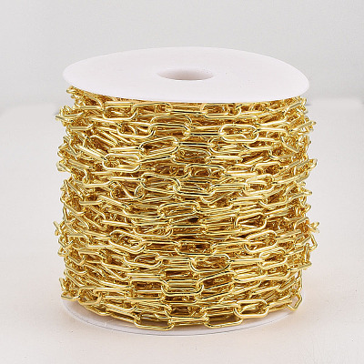Unwelded Iron Paperclip Chains CH-S125-01B-G-1