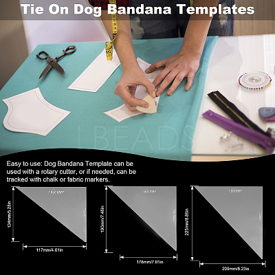 Acrylic Quilting Rulers DIY-WH0034-84C-1