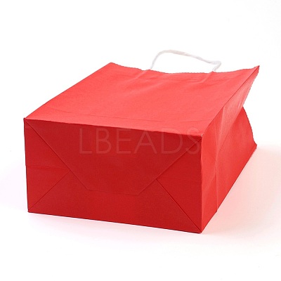 Pure Color Kraft Paper Bags AJEW-G020-C-12-1
