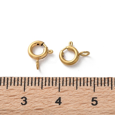 Ion Plating(IP) 304 Stainless Steel Spring Ring Clasps STAS-C114-04B-G-1