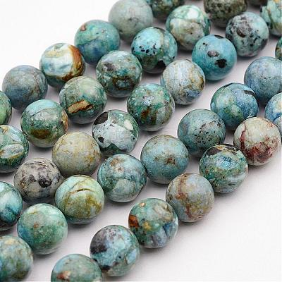 Natural Variscite Bead Strands G-P300-01-10mm-1