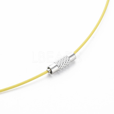 Stainless Steel Wire Necklace Cord DIY Jewelry Making TWIR-R003-02-1