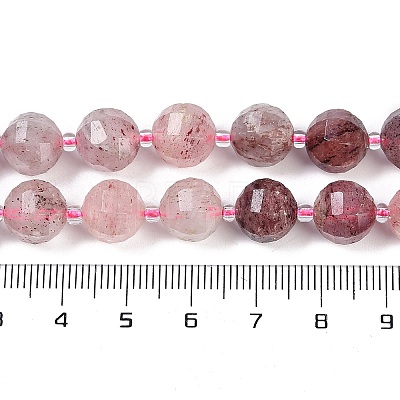 Natural Strawberry Quartz Beads Strands G-G182-B12-05-1