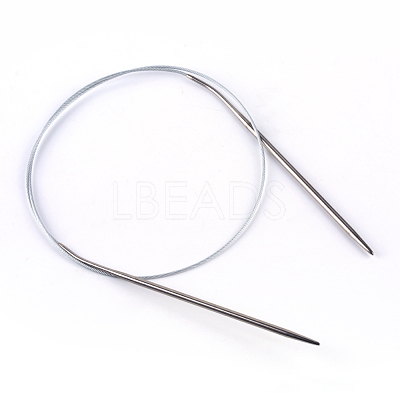 Steel Wire Stainless Steel Circular Knitting Needles and Random Color Plastic Tapestry Needles TOOL-R042-800x1.5mm-1
