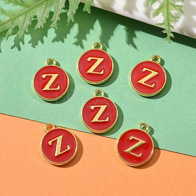 Golden Plated Alloy Enamel Charms X-ENAM-S118-03Z-1