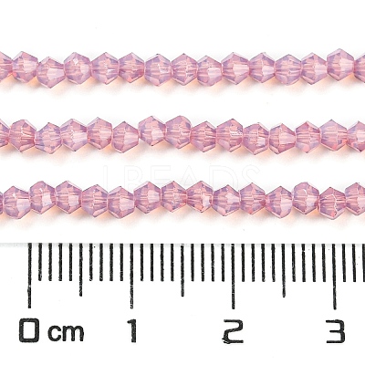 Baking Paint Transparent Glass Beads Strands DGLA-F029-J2mm-04-1