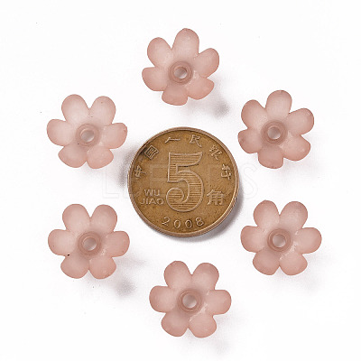 Frosted Acrylic Bead Caps MACR-S371-07A-763-1