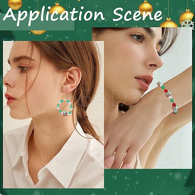 2 Sets Handmade Polymer Clay Beads CLAY-SC0002-05-1