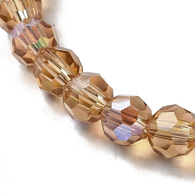 Electroplate Transparent Glass Beads Strands EGLA-A035-T6mm-L17-1